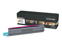 Lexmark - À rendement élevé - magenta - original - cartouche de toner LCCP - pour Lexmark C925de, C925dte C925H2MG