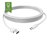 Vision - Câble USB - 24 pin USB-C (M) pour USB type A (M) - USB 3.1 - 3 A - 2 m - blanc TC 2MUSBCA