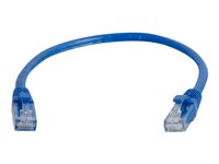 C2G Cat6 Booted Unshielded (UTP) Network Patch Cable - Cordon de raccordement - RJ-45 (M) pour RJ-45 (M) - 1 m - UTP - CAT 6 - moulé, sans crochet, bloqué - bleu 83386