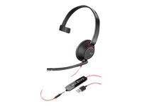 Plantronics Blackwire 5210 - 5200 Series - micro-casque - sur-oreille - filaire - USB, jack 3,5mm 207577-01