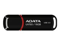 ADATA DashDrive UV150 - Clé USB - 16 Go - USB 3.0 - noir AUV150-16G-RBK