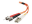 C2G Low-Smoke Zero-Halogen - Cordon de raccordement - LC multi-mode (M) pour ST multi-mode (M) - 2 m - fibre optique - 62,5 / 125 microns - orange