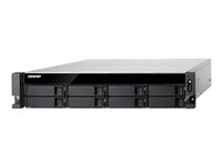 QNAP TS-873U-RP - Serveur NAS - 8 Baies - rack-montable - SATA 6Gb/s - RAID 0, 1, 5, 6, 10, JBOD, disque de réserve 5, 6 disques de secours, disque de réserve 10 - RAM 8 Go - Gigabit Ethernet / 10Gbps SFP+ - iSCSI - 2U TS-873U-RP-8G