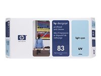 HP - Cyan clair - tête d'impression avec nettoyeur - pour DesignJet 5000, 5000ps, 5000ps uv, 5000uv, 5500, 5500 uv, 5500ps, 5500ps uv C4964A