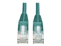 Tripp Lite 3ft Cat5e / Cat5 Snagless Molded Patch Cable RJ45 M/M Green 3' - Cordon de raccordement - RJ-45 (M) pour RJ-45 (M) - 91 cm - UTP - CAT 5e - IEEE 802.3ba - moulé, sans crochet, bloqué - vert N001-003-GN