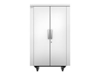 APC NetShelter CX Secure Soundproof Server Room in a Box Enclosure - Shock Packaging - Rack armoire - avec unité de distribution d'alimentation - blanc - 24U - 19" AR4024SPX432