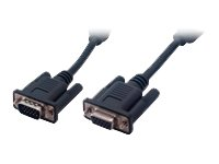 MCL Samar - Rallonge de câble VGA - HD-15 (VGA) (F) pour HD-15 (VGA) (M) - 20 m - noir MC341B/15P-20M