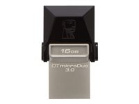 Kingston DataTraveler microDuo - Clé USB - 16 Go - USB 3.0 DTDUO3/16GB