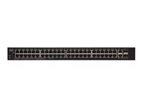 Cisco 250 Series SG250X-48P - Commutateur - C3 - intelligent - 48 x 10/100/1000 (PoE+) + 2 x 10 Gigabit Ethernet + 2 x 10 Gigabit SFP+ - Montable sur rack - PoE+ (382 W) SG250X-48P-K9-EU