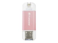 Transcend JetDrive Go 300 - Clé USB - 64 Go - USB 3.0 / Lightning - rose gold TS64GJDG300R