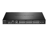 D-Link DXS 3400-24TC - Commutateur - L3 Lite - Géré - 20 x 10GBase-T + 4 x combo 10 gigabits SFP+ - de bureau, Montable sur rack DXS-3400-24TC