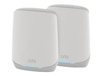 NETGEAR Orbi RBK762S - - système Wi-Fi - (routeur, rallonge) - jusqu'à 5000 pieds carrés - maillage - 1GbE - Wi-Fi 6 - Tri-bande RBK762S-100EUS