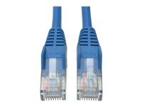 Tripp Lite 30ft Cat5e / Cat5 Snagless Molded Patch Cable RJ45 M/M Blue 30' - Cordon de raccordement - RJ-45 (M) pour RJ-45 (M) - 9.14 m - UTP - CAT 5e - moulé, sans crochet, solide - bleu N001-030-BL