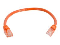 C2G Cat6 Booted Unshielded (UTP) Network Patch Cable - Cordon de raccordement - RJ-45 (M) pour RJ-45 (M) - 2 m - UTP - CAT 6 - moulé, sans crochet, bloqué - orange 83576