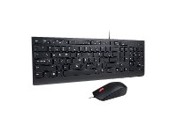 Lenovo Essential Wired Combo - Ensemble clavier et souris - USB - Belge - pour ThinkBook 15 G2 ITL; ThinkCentre M70; M90; ThinkPad E14 Gen 2; V30a-22; V30a-24; V50t-13 4X30L79886