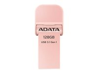 ADATA i-Memory AI920 - Clé USB - 128 Go - USB 3.1 / Lightning - rose gold AAI920-128G-CRG