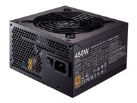 Cooler Master MWE Bronze 450 - Alimentation électrique (interne) - ATX12V 2.31 - 80 PLUS Bronze - CA 100-240 V - 450 Watt - PFC active - Europe MPX-4501-ACAAB-EU