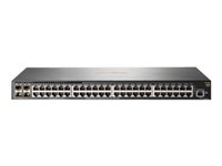 HPE Aruba 2930F 48G 4SFP+ - Commutateur - C3 - Géré - 48 x 10/100/1000 + 4 x 1 gigabit/10 gigabit SFP+ (liaison montante) - Montable sur rack JL254A#ABB