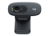 Logitech C270 HD Webcam - Webcam - couleur - 1280 x 720 - 720p - audio - USB 2.0 - universitaire 960-001381