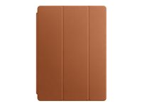 Apple Smart - Protection à rabat pour tablette - cuir - marron selle - pour 12.9-inch iPad Pro (1ère génération, 2e génération) MPV12ZM/A