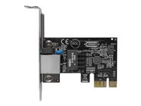 StarTech.com Carte réseau PCIe à 1 port Gigabit Ethernet - Adaptateur PCI Express vers RJ45 - 10/100/1000 Mbps - Faible encombrement - Adaptateur réseau - PCIe profil bas - Gigabit Ethernet x 1 ST1000SPEX2L