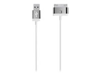 Belkin MIXIT ChargeSync Cable - Câble de chargement / de données - USB mâle pour Apple Dock mâle - 2 m - blanc - pour Apple iPad/iPhone/iPod (Apple Dock) F8J041CW2M-WHT