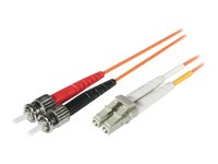 C2G LC-ST 62.5/125 OM1 Duplex Multimode PVC Fiber Optic Cable (LSZH) - Cordon de raccordement - ST multi-mode (M) pour LC multi-mode (M) - 30 m - fibre optique - duplex - 62,5 / 125 microns - OM1 - sans halogène - orange 85464