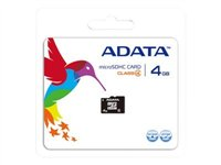 ADATA - Carte mémoire flash - 4 Go - Class 4 - microSDHC AUSDH4GCL4-R