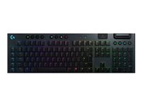 Logitech Gaming G915 - Clavier - backlit - USB, Bluetooth, 2.4 GHz - AZERTY - Français - commutateur : GL Tactile - noir 920-008904