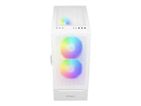 Antec NX Series NX410 - Mid tower - ATX - panneau latéral fenêtré (verre trempé) - pas d'alimentation - blanc - USB/Audio 0-761345-81042-5