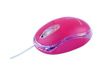 Urban Factory Cristal Mouse Optical USB 2.0, 800dpi, Internal Light, Red - Souris - filaire - USB - rouge BDM05UF