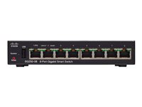 Cisco 250 Series SG250-08 - Commutateur - C3 - intelligent - 8 x 10/100/1000 - de bureau SG250-08-K9-EU