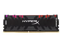 HyperX Predator RGB - DDR4 - 32 Go: 4 x 8 Go - DIMM 288 broches - 3600 MHz / PC4-28800 - CL17 - 1.35 V - mémoire sans tampon - non ECC - noir HX436C17PB3AK4/32