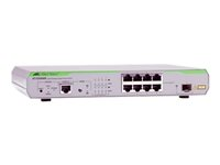 Allied Telesis CentreCOM AT-GS908M - Commutateur - Géré - 8 x 10/100/1000 + 1 x SFP - de bureau, Montable sur rack AT-GS908M-50