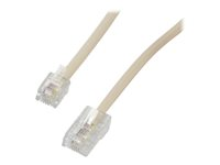 MCL - Câble téléphonique/réseau - RJ-11 (M) pour RJ-45 (M) - 1 m - plat FCM45-1M