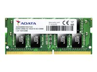 ADATA Premier Series - DDR4 - 8 Go - SO DIMM 260 broches - 2666 MHz / PC4-21300 - CL19 - 1.2 V - mémoire sans tampon - non ECC AD4S266638G19-R