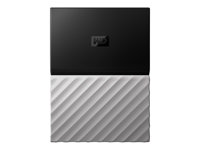 WD My Passport Ultra WDBTLG0020BGY - Disque dur - chiffré - 2 To - externe (portable) - USB 3.0 - AES 256 bits - gris, noir WDBTLG0020BGY-WESN