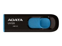 ADATA DashDrive UV128 - Clé USB - 64 Go - USB 3.0 - noir, bleu AUV128-64G-RBE