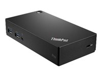 Lenovo ThinkPad USB 3.0 Pro Dock - Station d'accueil - USB - DP - GigE - 45 Watt - Indonésie, Europe - pour ThinkPad P1 (3rd Gen); P14s Gen 1; P15 Gen 1; P17 Gen 1; T15g Gen 1; X1 Extreme Gen 3 40A70045EU