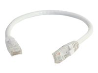 C2G Cat6 Booted Unshielded (UTP) Network Patch Cable - Cordon de raccordement - RJ-45 (M) pour RJ-45 (M) - 2 m - UTP - CAT 6 - moulé, sans crochet, bloqué - blanc 83488