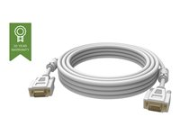 Vision Techconnect - Câble VGA - HD-15 (VGA) (M) pour HD-15 (VGA) (M) - 1 m - vis moletées - blanc TC 1MVGAP