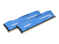HyperX FURY - DDR3 - kit - 16 Go: 2 x 8 Go - DIMM 240 broches - 1333 MHz / PC3-10600 - CL9 - 1.5 V - mémoire sans tampon - non ECC - bleu HX313C9FK2/16