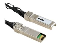 Dell Networking 40GbE QSFP+ to 4x10GbE SFP+ Customer Kit - Câble réseau - SFP+ (M) pour QSFP+ (M) - 3 m - twinaxial - passif - pour PowerSwitch S4112, S5212, S5224; ProSupport Plus S5224, X1026, X1052; PowerSwitch S5212 470-AAXG