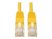 Tripp Lite 5ft Cat5e / Cat5 350MHz Molded Patch Cable RJ45 M/M Yellow 5' - Cordon de raccordement - RJ-45 (M) pour RJ-45 (M) - 1.5 m - UTP - CAT 5e - moulé, bloqué - jaune N002-005-YW