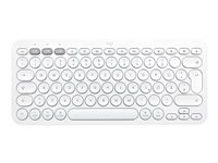 Logitech K380 Multi-Device Bluetooth Keyboard for Mac - Clavier - sans fil - Bluetooth 3.0 - AZERTY - Français - blanc cassé - pour Apple 10.2-inch iPad; 10.5-inch iPad Air; 10.9-inch iPad Air; iPad mini 5 920-010395